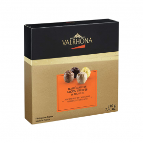 Coffret 16 truffes fourées Noël 210g - Valrhona