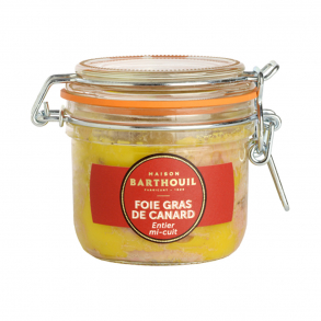 Foie gras canard entier mi-cuit 180 g - Barthouil