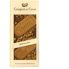 Tablette chocolat au lait speculoos 90g - Comptoir du Cacao