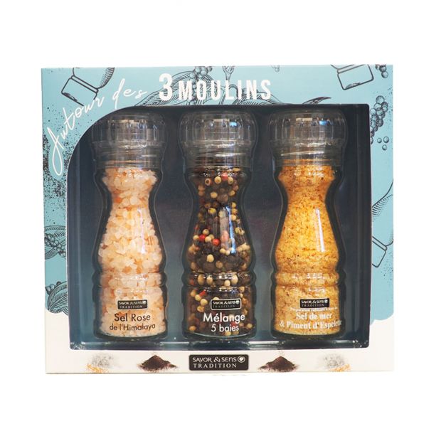 Coffret 3 moulins- Savor & Sens