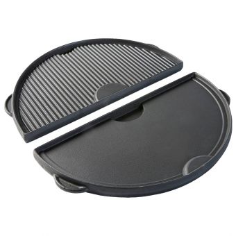 Demie plancha fonte reversible large - Big Green Egg