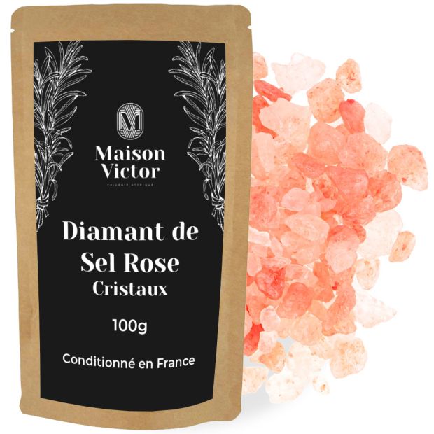 Diamant de sel rose cristaux pour moulin