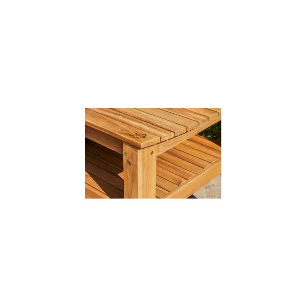 Pack Big Green Egg XLARGE avec table en bois d'eucalyptus