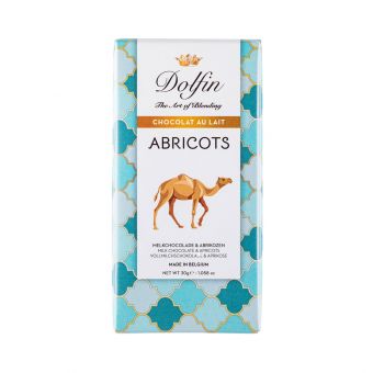 Tablette Chocolat au Lait 37% Abricots 30g - Dolfin