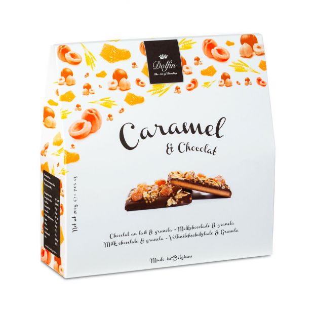 Caramel & Chocolat au Lait et Granola 200g - Dolfin