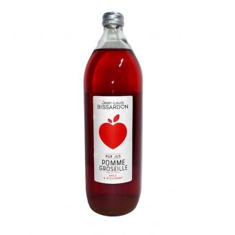 Jus de pomme groseille 100 cl - Bissardon 