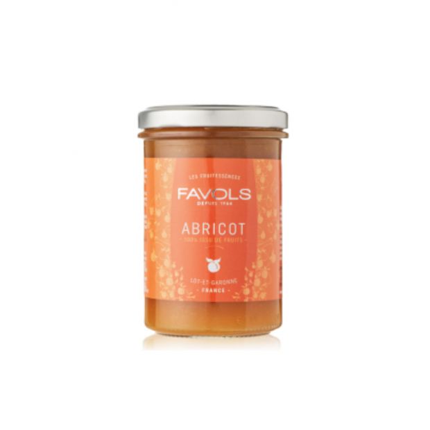 Confiture abricot 100% fruits 240g - Favols