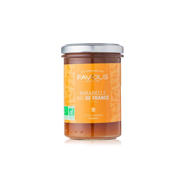 Confiture mirabelle 100% fruits 240g - Favols