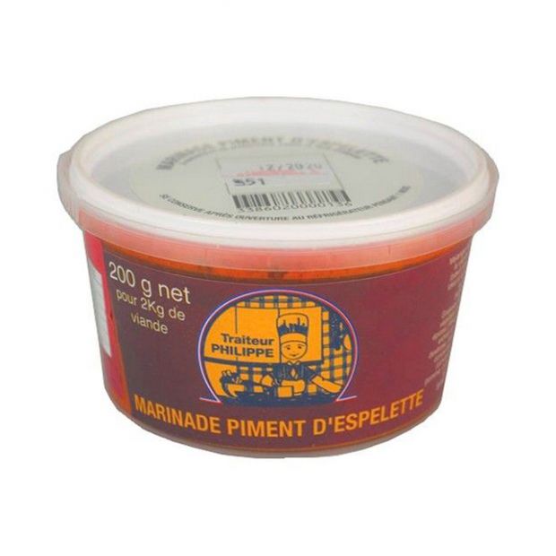 Marinade Piment d'Espelette200 g - Traiteur Philippe