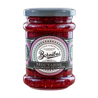 Moutarde à la Crème de Cassis 245 g - Bornibus