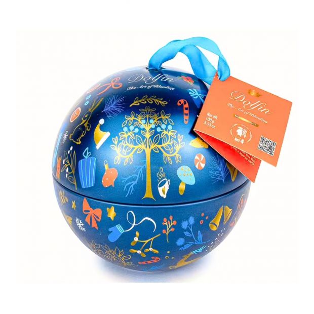 Boule de Noel 1010g noir 5 saveurs - Dolfin