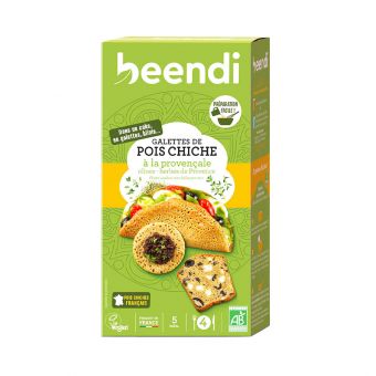 Galette de Pois Chiche à la Provencale 250 g - Beendi