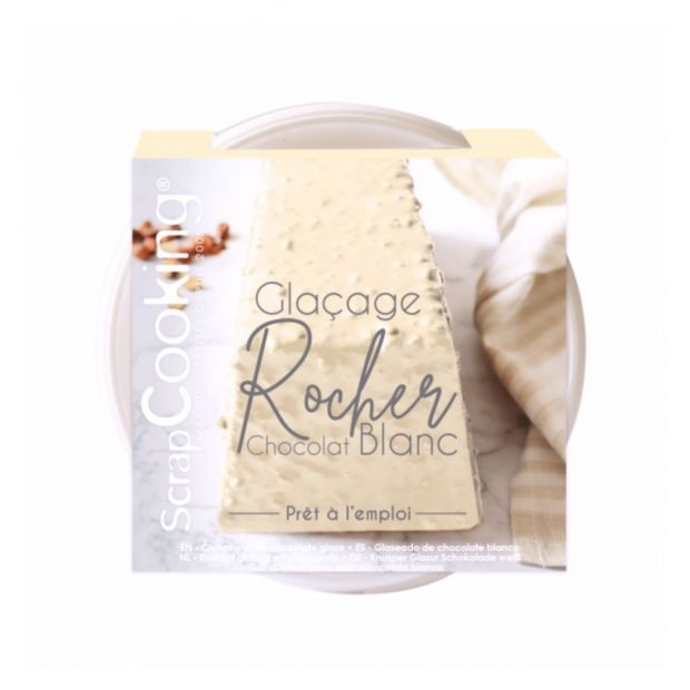 Glaçage rocher choco blanc 400g - Scrapcooking