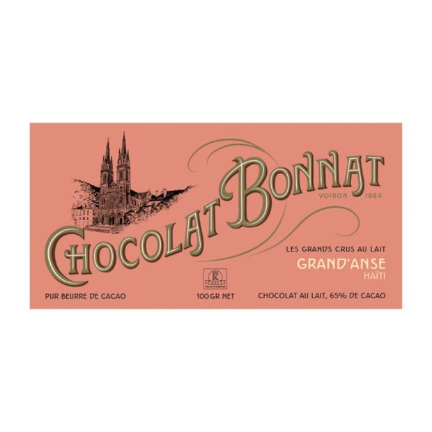 Tablette Chocolat au Lait Grand ' Anse Haiti Grand Cru 100 g - Chocolats Bonnat